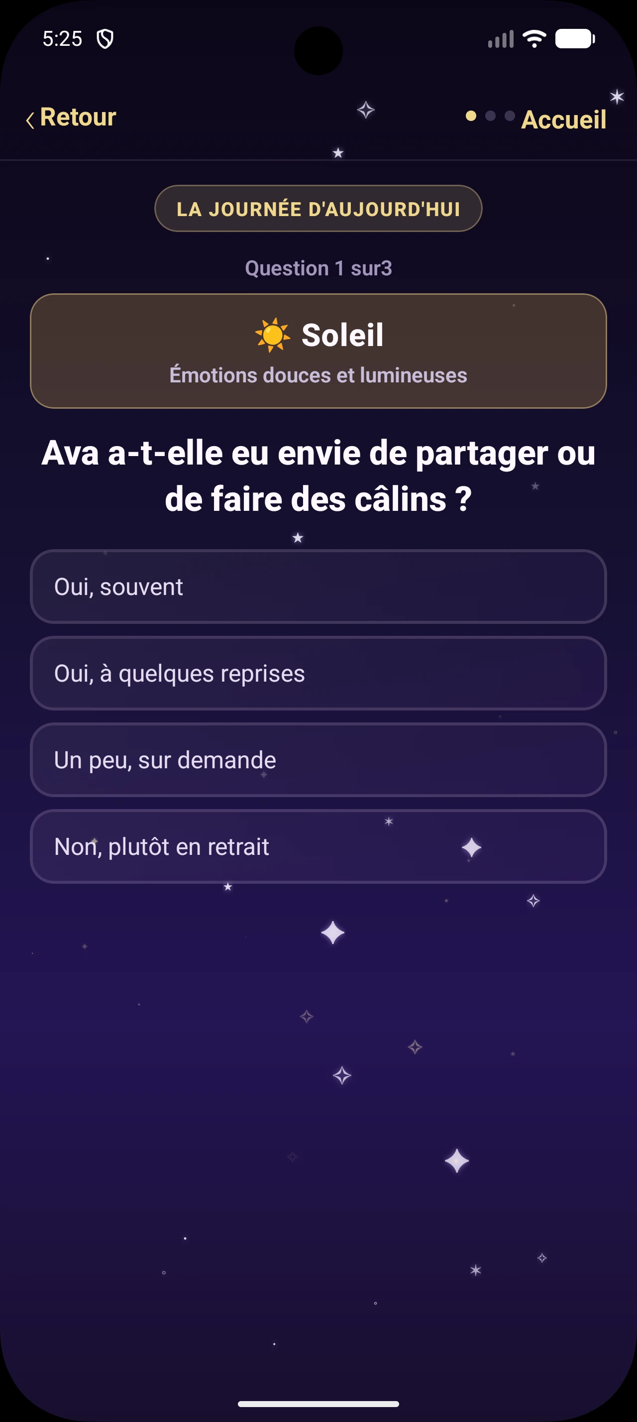 Questionnaire sur la journée de l’enfant