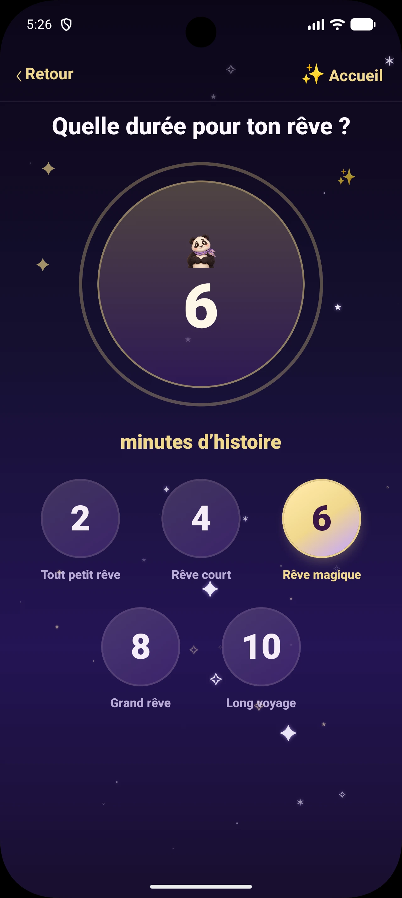 Choix de la durée de l’histoire